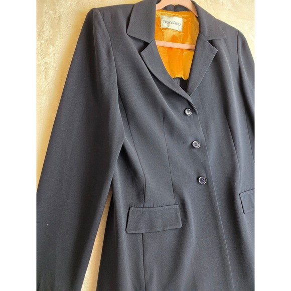 Vintage Y2K Danny Nicole Navy Blue Blazer and Pant Suit Set Women's Size 10 - Picture 3 of 16